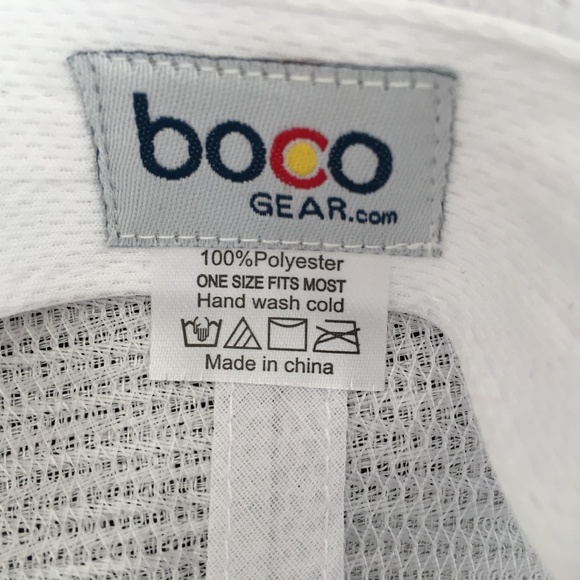 Boco Gear LifeSport Technical Trucker Hat Snapback One Size NWT White Blue Trees - Picture 10 of 10